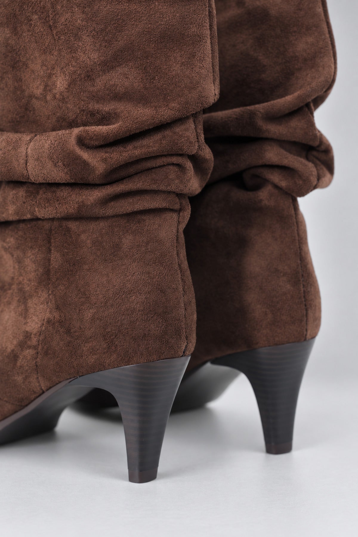 Slouchy Stiletto Topuklu Bot - Kahverengi