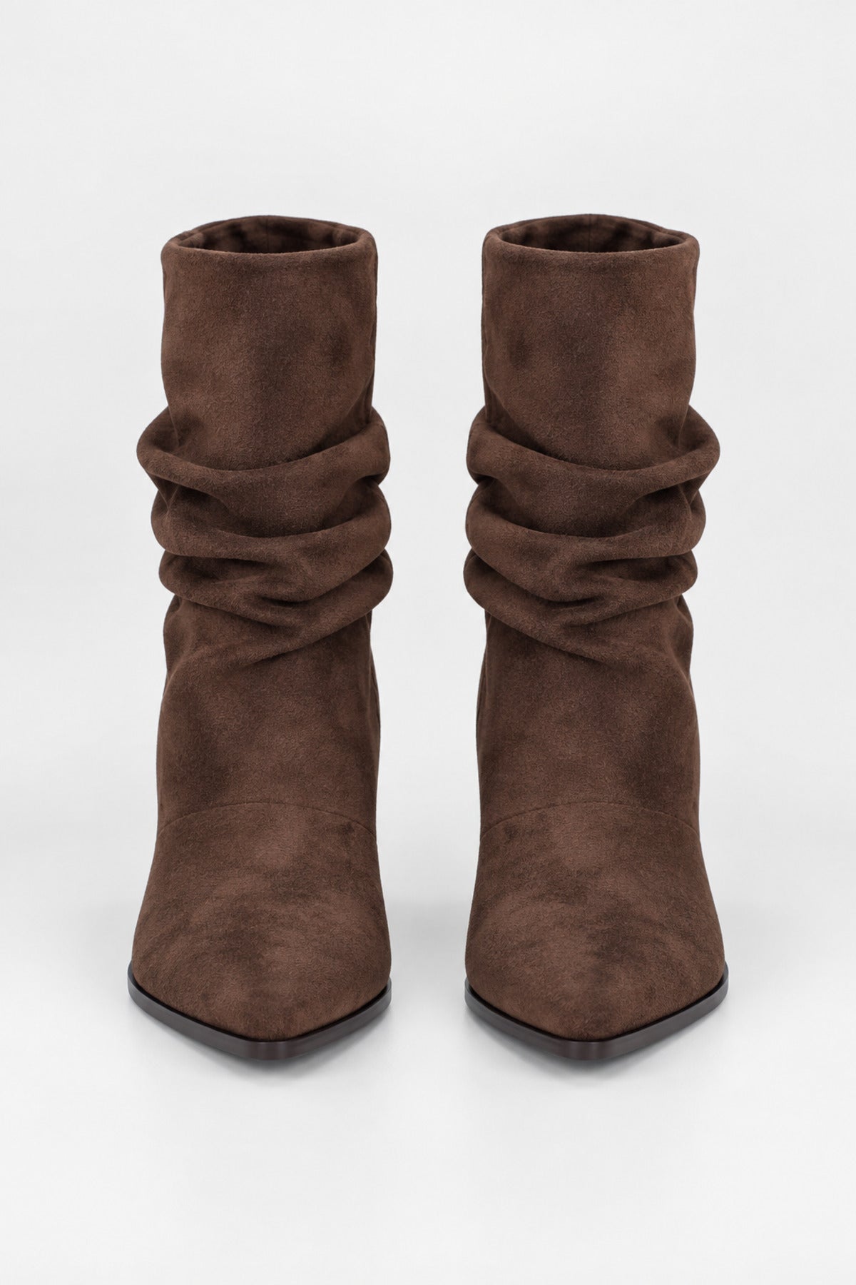 Slouchy Stiletto Topuklu Bot - Kahverengi