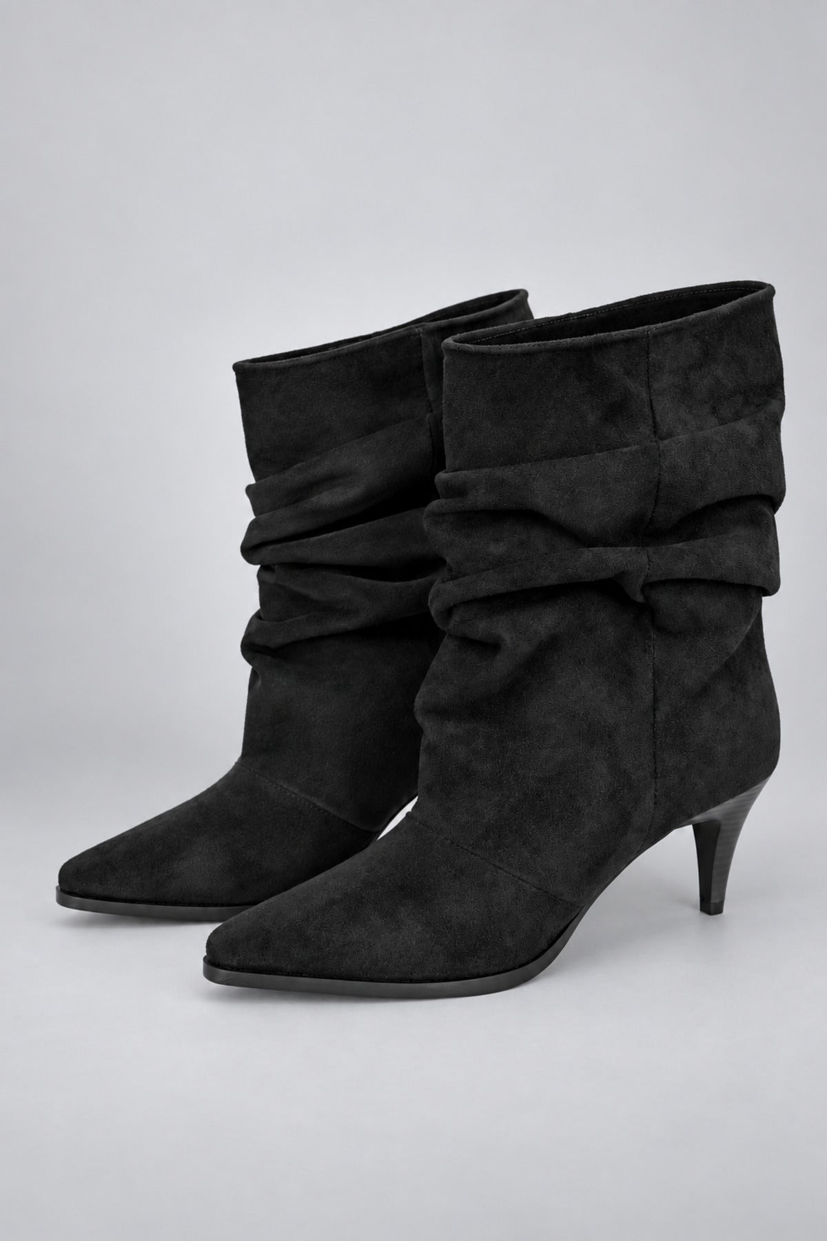 Slouchy Stiletto Topuklu Bot - Siyah
