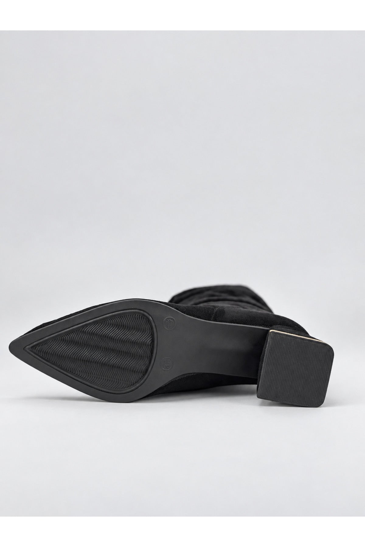 Slouchy Stiletto Topuklu Çizme - Siyah