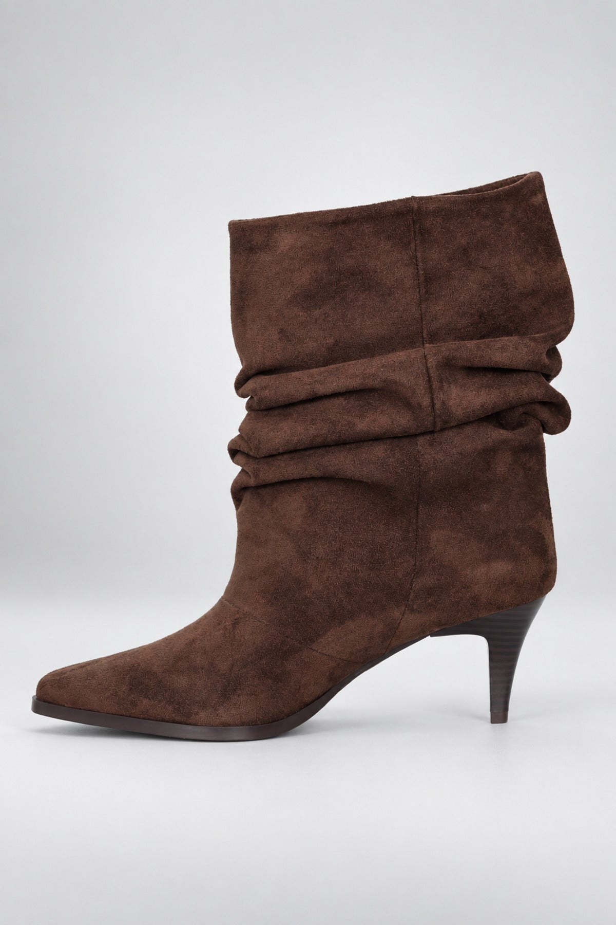 Slouchy Stiletto Topuklu Bot - Kahverengi