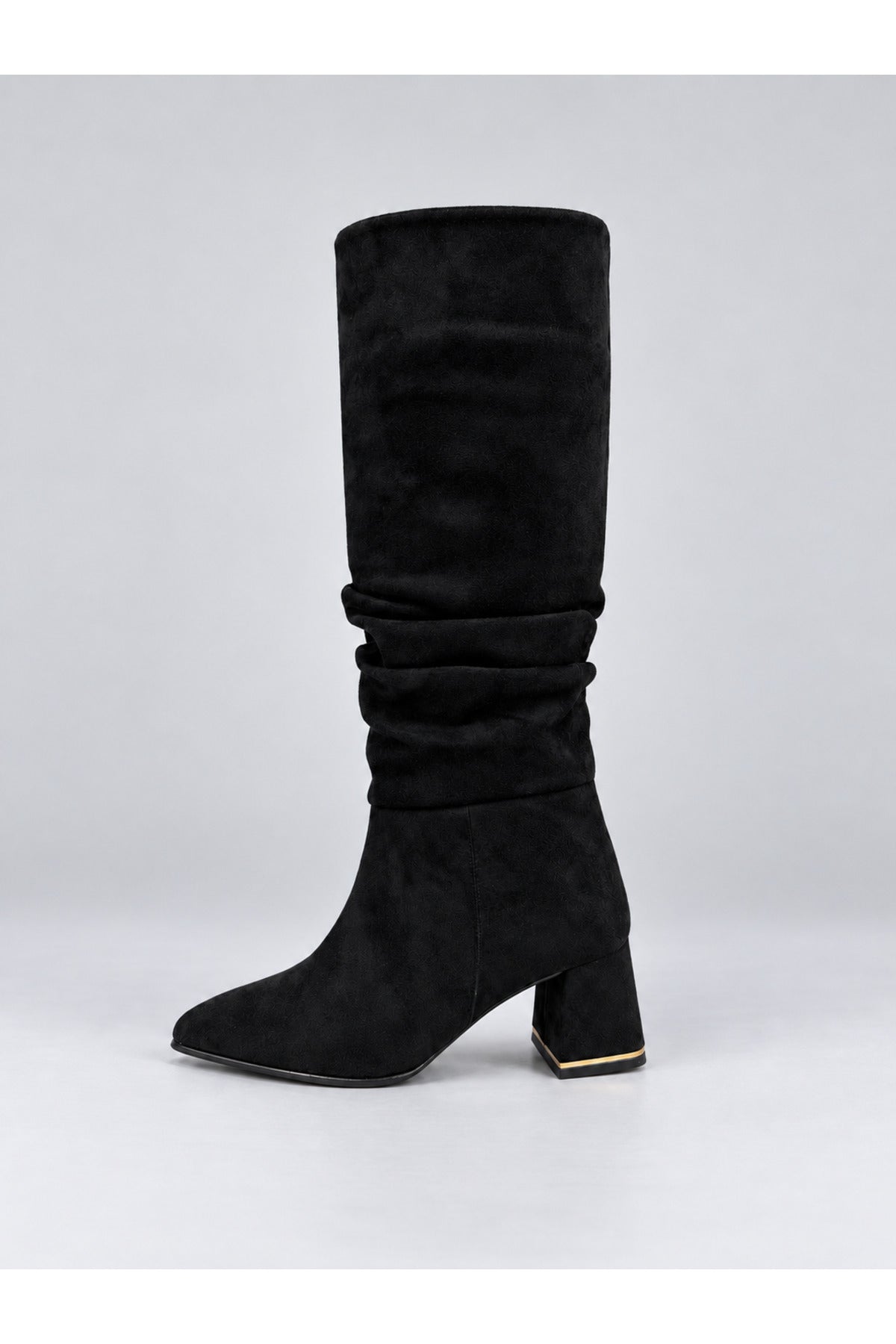 Slouchy Stiletto Topuklu Çizme - Siyah