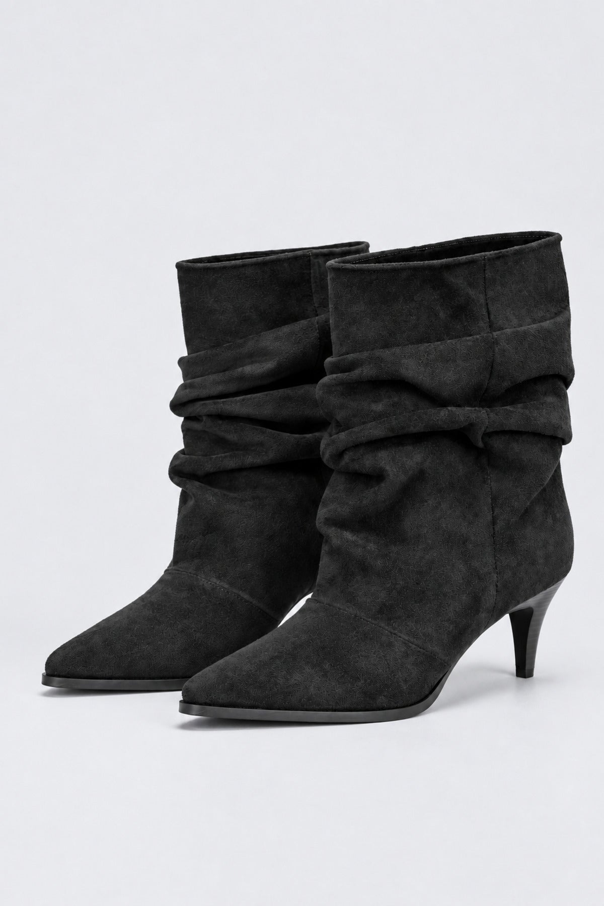 Slouchy Stiletto Topuklu Bot - Siyah