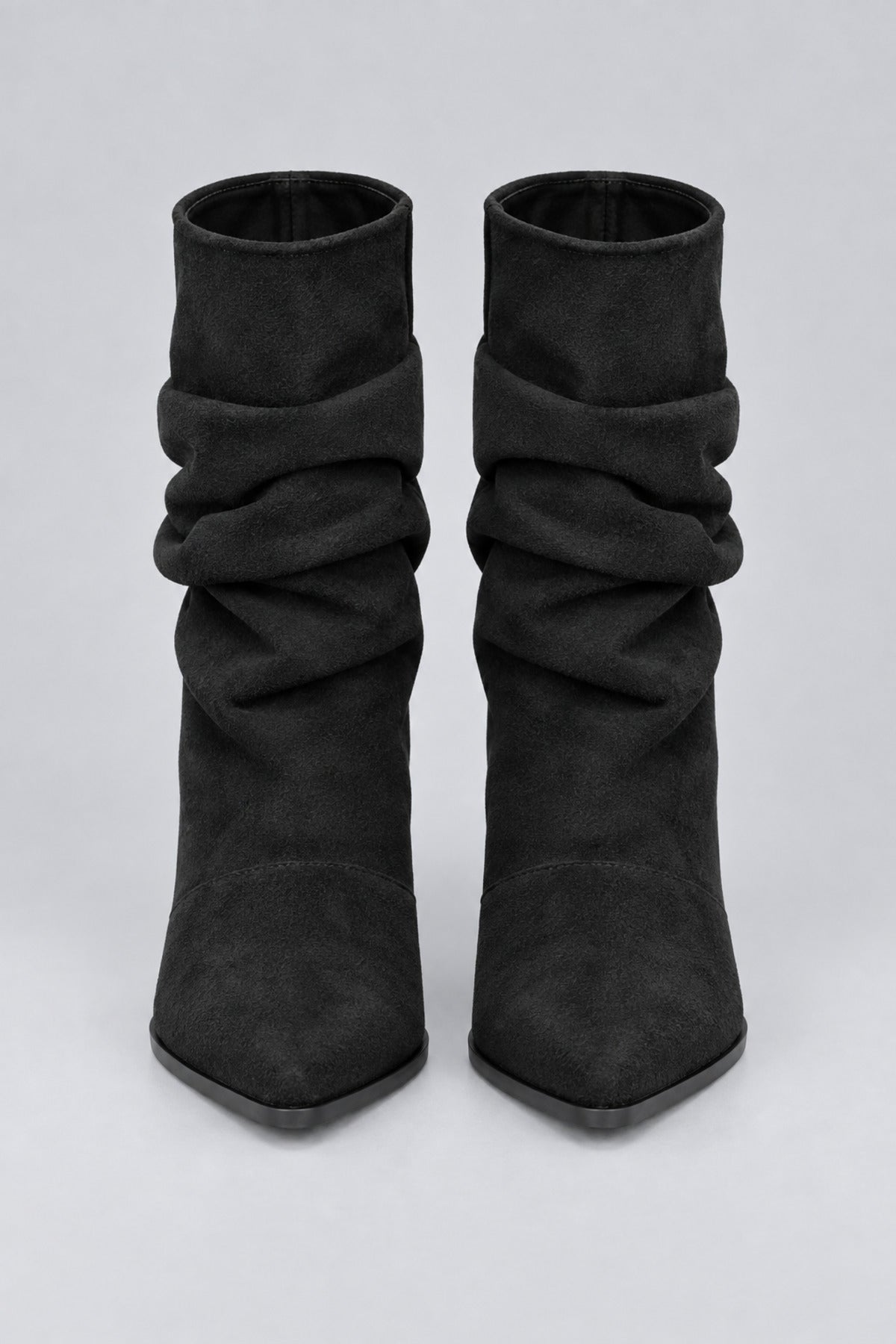 Slouchy Stiletto Topuklu Bot - Siyah