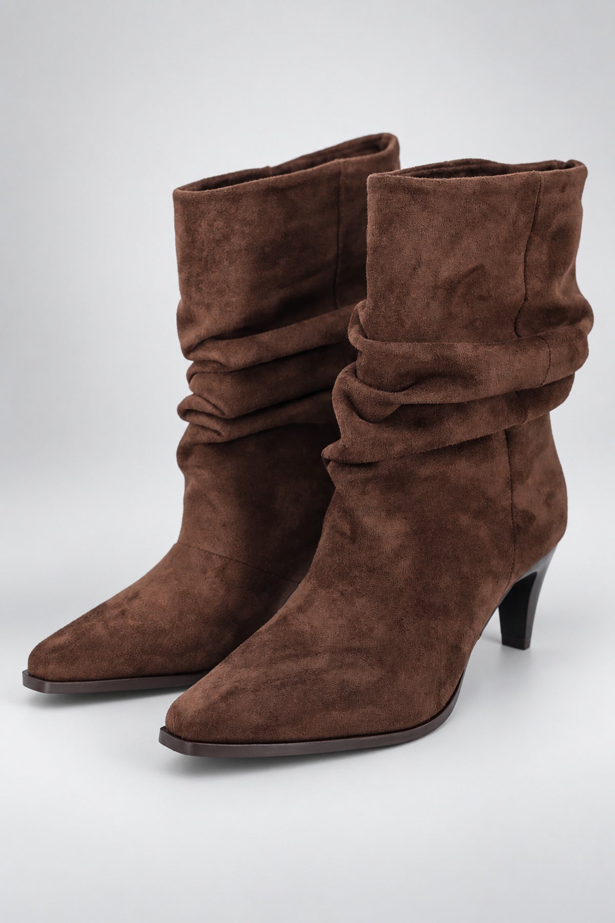 Slouchy Stiletto Topuklu Bot - Kahverengi
