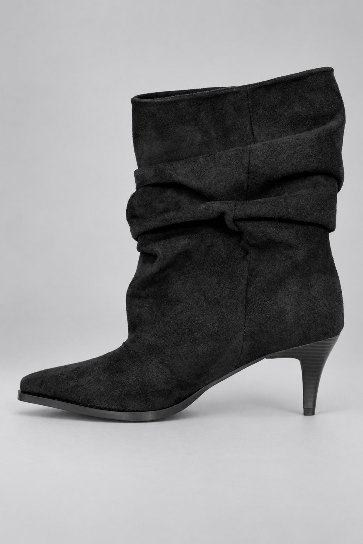 Slouchy Stiletto Topuklu Bot - Siyah